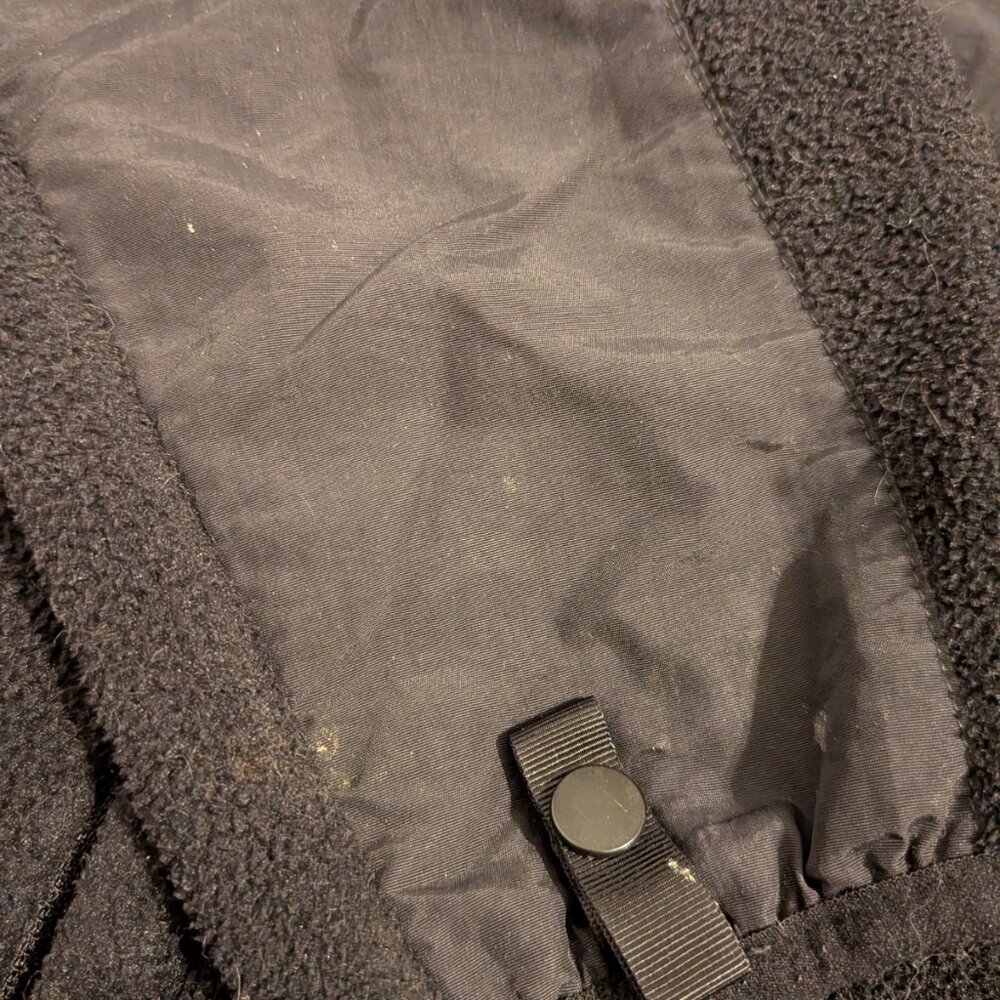 The North Face Black Denali Polartec Fleece Jacket Full Zip Youth Girls Size XL - Picture 8 of 13